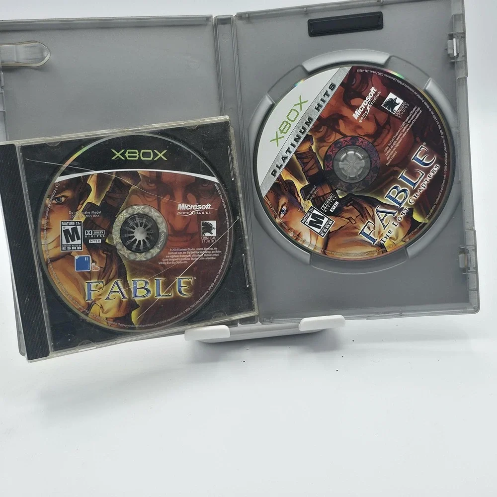 Fable The Lost Chapters Microsoft Xbox Platinum Hits Game + Bonus Fable Disc Y2K